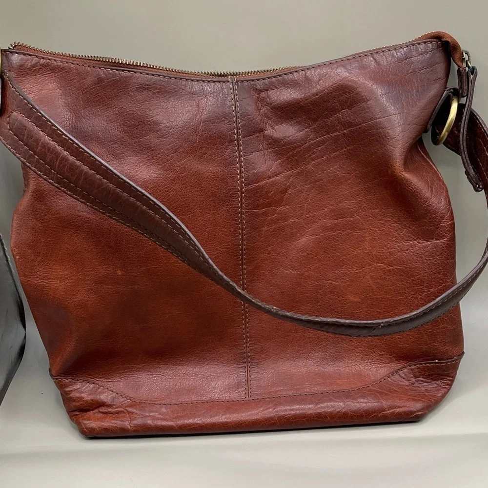 Diba True Substantial Elegant Hearty Brown Leather Shoulder Bag by Diba True